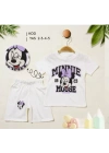 2/5 Yaş Minnie Mouse Baskılı Çocuk Takımı