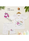 2/5 Yaş Unicorn Baskılı Çocuk Takımı
