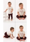 3/12 Ay Çiçek Taytlı Pamuk Bebek Takımı