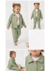 6-24 Ay Ceketli Pantolonlu 3 Lü Bebek Takımı