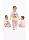 6/24 Ay Çiçek Baskılı Basic Bebek Takımı