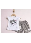 9/24 Ay Leopar Kedi Baskılı Bebek Takımı