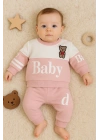 Baby Desenli 2li % 100 Pamuk Kız Bebek Takımı
