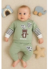 Gift For You Desenli 2li % 100 Pamuk Erkek Bebek Takımı