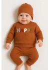 Happy Nakışlı 2li Pamuklu Erkek Bebek Takım