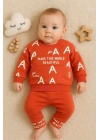 Harf Baskılı 2li % 100 Pamuk Erkek Bebek Takımı