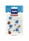 Japlo Emniyetli Çengelli Bebek İğnesi 4lü - Mavi