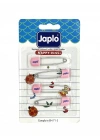 Japlo Emniyetli Çengelli Bebek İğnesi 4lü - Pembe