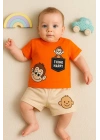 Maymun Desenli 2li Erkek Bebek Takım