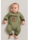 Persona Bear Nakışlı % 100 Pamuk Erkek Bebek Tulum