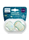Philips Avent Ultra Air Night Karanlıkta Parlar Gece Emziği 0-6 ay Erkek SCF376/18
