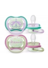 Philips Avent Ultra Air Night Karanlıkta Parlar Gece Emziği 0-6 ay Kız SCF376/19