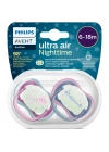 Philips Avent Ultra Air Night Karanlıkta Parlar Gece Emziği 6-18 ay Kız