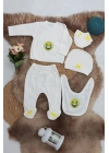 Sema Baby 5 Parça Gülen Surat Hastane Çıkışı Zıbın Seti 0-3 Ay