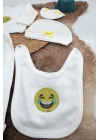 Sema Baby 5 Parça Gülen Surat Hastane Çıkışı Zıbın Seti 0-3 Ay
