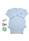 Sema Baby Uzun Kol Kaşkorse Badi (Body) - Mavi  0-6 Ay