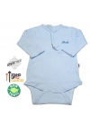 Sema Baby Uzun Kol Kaşkorse Badi (Body) - Mavi  12-18 Ay