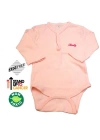 Sema Baby Uzun Kol Kaşkorse Badi (Body) - Pembe  18-24 Ay