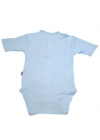 Sema Baby Yarım Kol Kaşkorse Badi (Body) - Mavi  18-24 Ay
