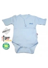 Sema Baby Yarım Kol Kaşkorse Badi (Body) - Mavi  6-12 Ay