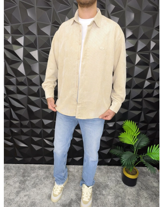 Giesto Kadife Gömlek Bej