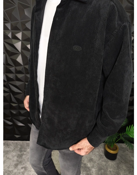 Giesto Kadife Gömlek Siyah