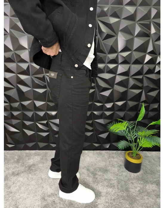 Siyah Basic Baggy Jean