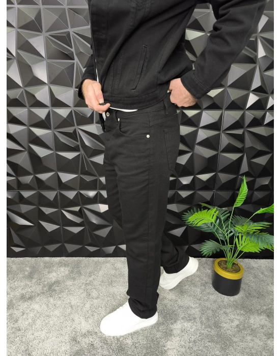 Siyah Basic Baggy Jean