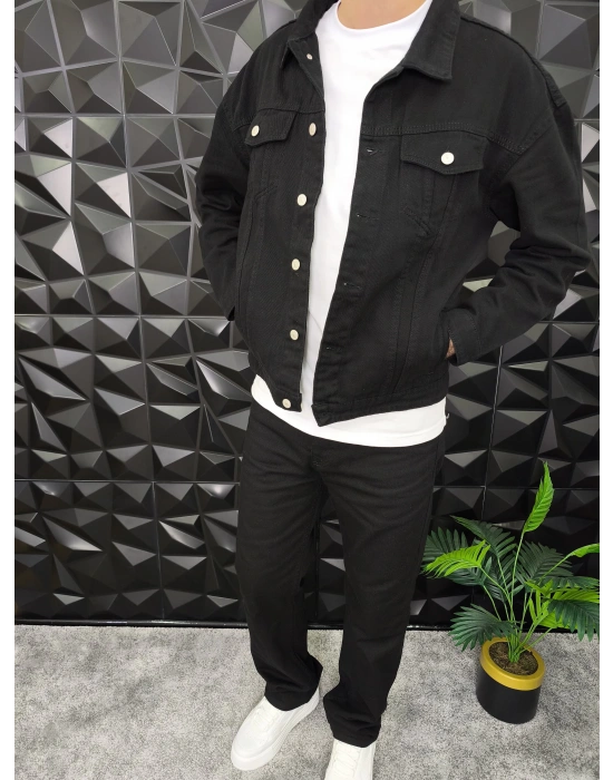 Siyah Basic Kot Ceket