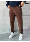 Boyfriend Kadife Pantolon Kahverengi