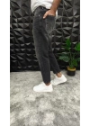 Dikiş Detaylı Füme Boyfriend Jean