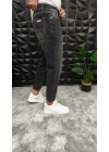 Dikiş Detaylı Füme Boyfriend Jean