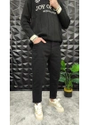 Siyah Basic Boyfriend Jean