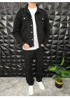 Siyah Basic Kot Ceket