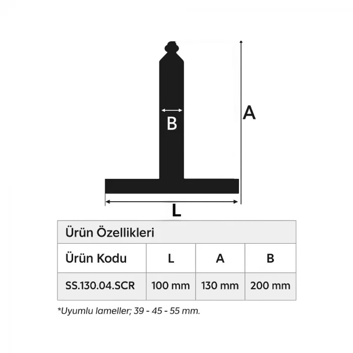 130 mm Panjur Çelik Askı (5 Adet)