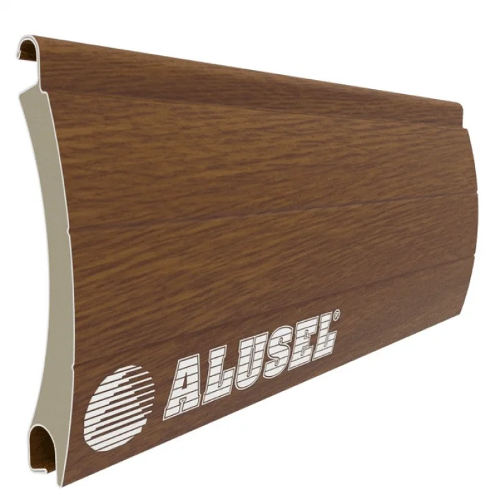 SL-39 Serisi Altın Meşe Alüminyum Poliüretan Panjur Lameli - 1 Metre