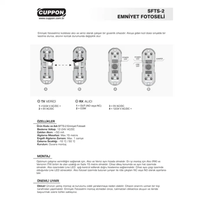 Cuppon SFTS 2 Emniyet Fotoseli (Kablolu Universal)