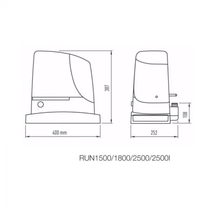Nice Run 2500İ İnvertörlü Kapı Motoru (Kit Paket)