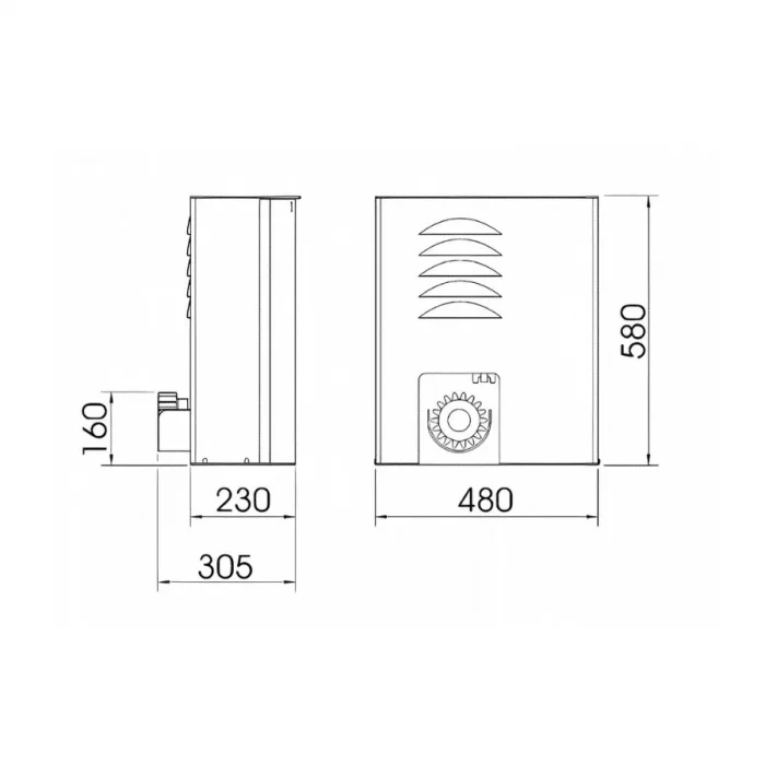 Nice TUB 4000 Kapı Motoru (Kit Paket)