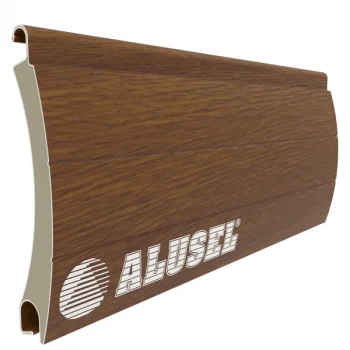 SL-39 Serisi Altın Meşe Alüminyum Poliüretan Panjur Lameli - 1 Metre