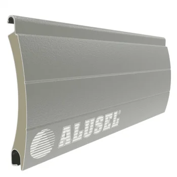 SL-77 Metalik Gri Alüminyum Poliüretan Kepenk Lameli -1 Metre