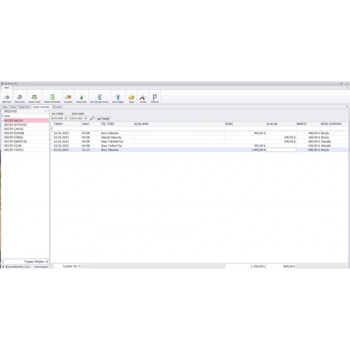 Ak Cari Web - Online Cari Takip Programı