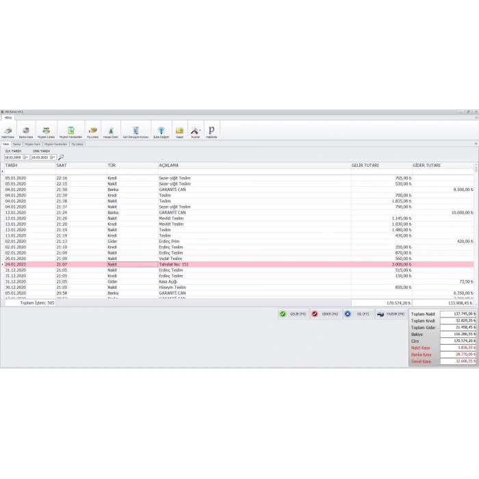 Ak Cari Web - Online Cari Takip Programı