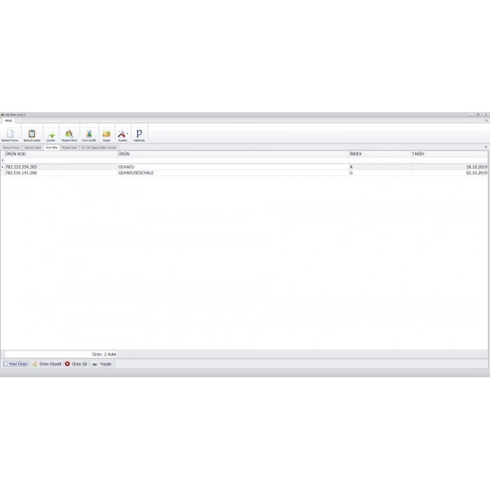 Ak VDA - VDA Program Barkod Formu (VDA 4902)