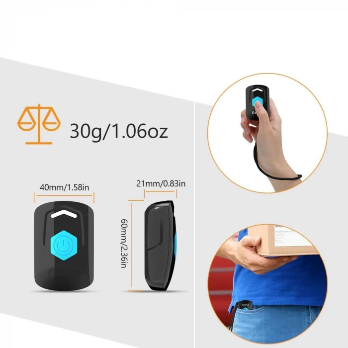 Ptbarkod Blue Mini Karekod ve Qr Kablosuz Barkod Okuyucu