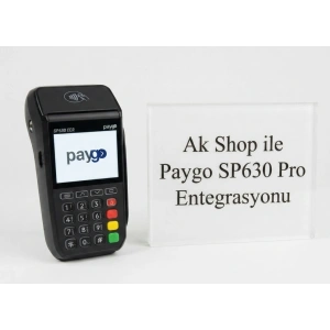 Ak Shop ile Paygo SP630 Pro Entegrasyonu