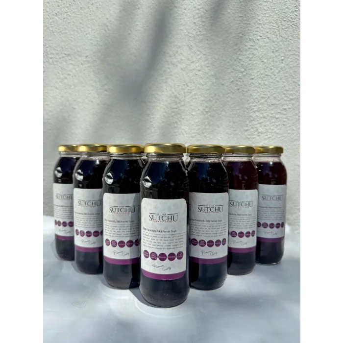 10 ADET X İlikli kemik suyuna Ekşi karadutlu meyve suyu (Doğal kolajenli meyve suyu) / 250 ml