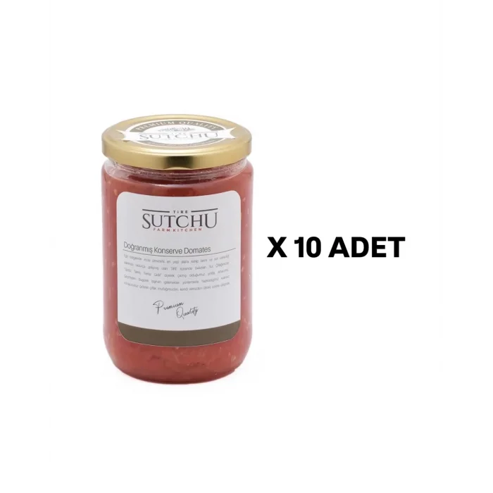 10 ADET X RENDE DOMATES KONSERVESİ / PÜRESİ 660 cc
