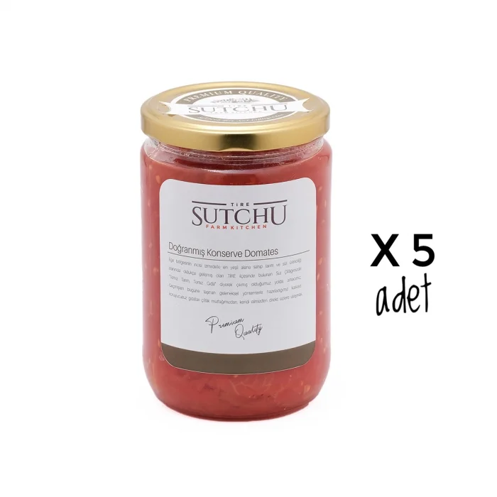 5 ADET X DOĞRANMIŞ DOMATES KONSERVESİ 660 cc