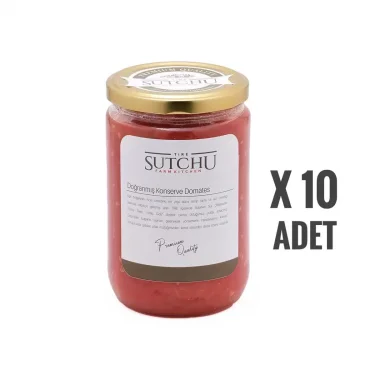 10 ADET X DOĞRANMIŞ DOMATES KONSERVESİ 660 cc